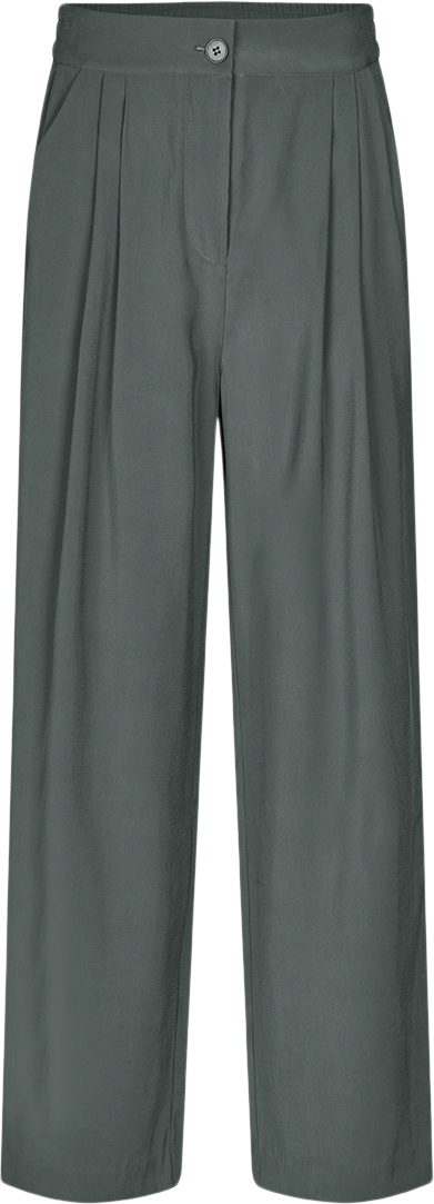 Modström Fanyamd Pants Kvinde Harbor Green Bukser Med Lige Ben Str S - hos Magasin