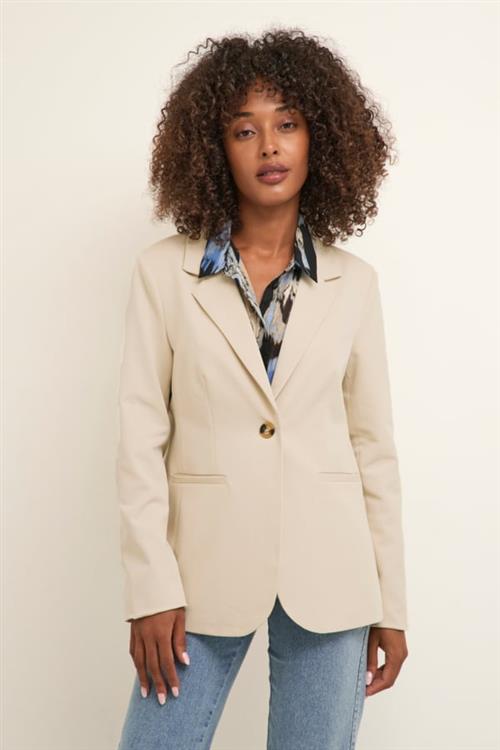 Se Kaffe Kasakura Blazer Kvinde Antique White Blazere Tight Fit Str 40 - hos Magasin ved Magasin