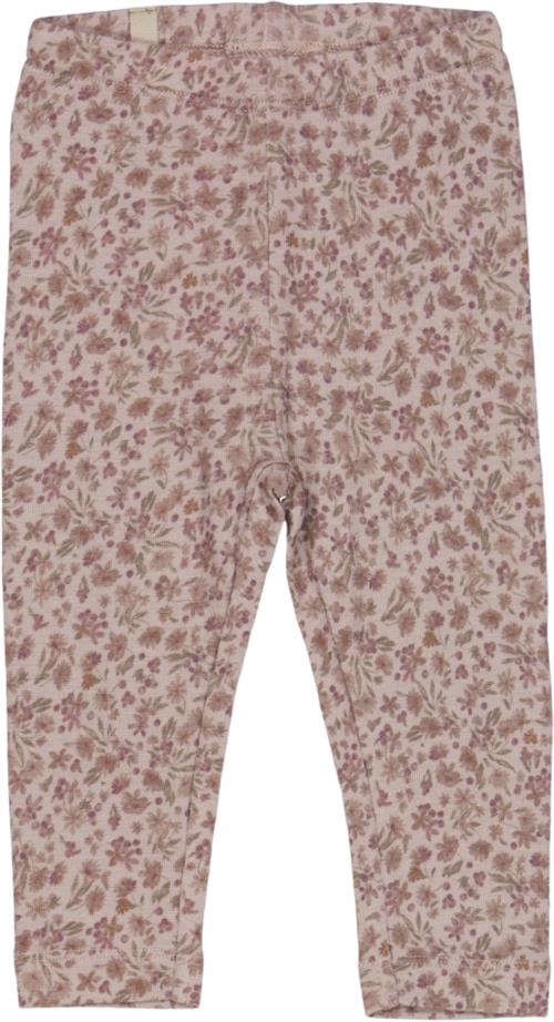 Se Wheat Uld Leggings Str 68/6m Uld - Powder Flowers Leggings hos Magasin ved Magasin