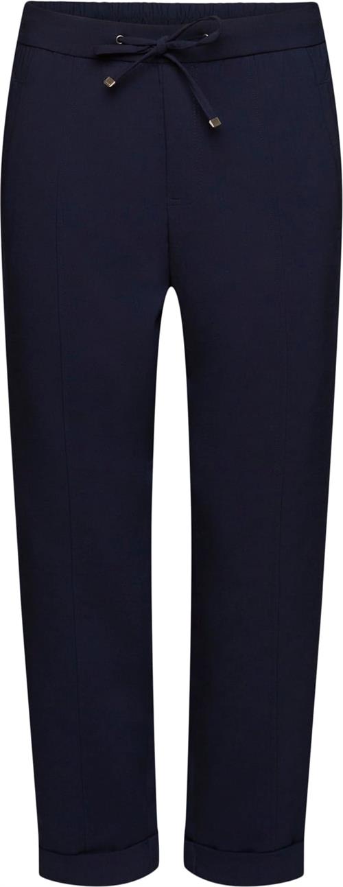 Esprit Jogger Kvinde Navy Bukser Med Lige Ben Str 42 - hos Magasin