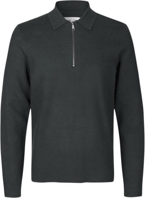 Se Samsøe Samsøe Guna Half zip 10490 Mand Volcanic Ash Sweaters Str L - Viskose hos Magasin ved Magasin