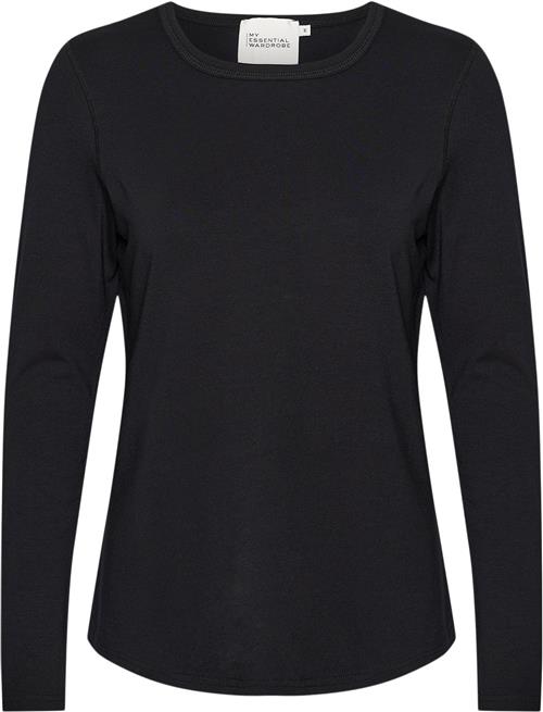 My Essential Wardrobe 18 THE Modal Blouse Kvinde Black Sweaters Casual Fit Str L - hos Magasin