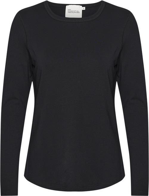 My Essential Wardrobe 18 THE Modal Blouse Kvinde Black Sweaters Casual Fit Str XL - hos Magasin