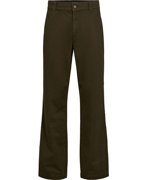 Se Magasin du Nord Collection Magasin Jadon 3 Chino Organic Gots Mand Forest Night Chinos Regular Fit Str 32/34 Bomuld ved Magasin