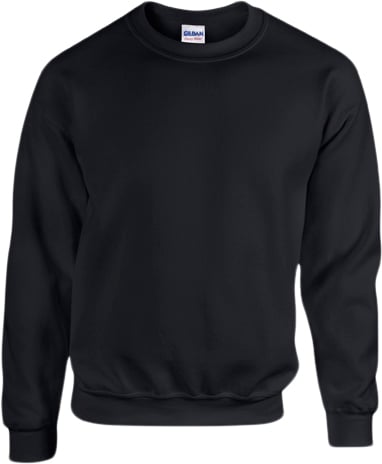 Se Gildan | Heavy Blend Adult Crewneck Sweatshirt Kvinde Black Sweatshirts Str S - hos Magasin ved Magasin