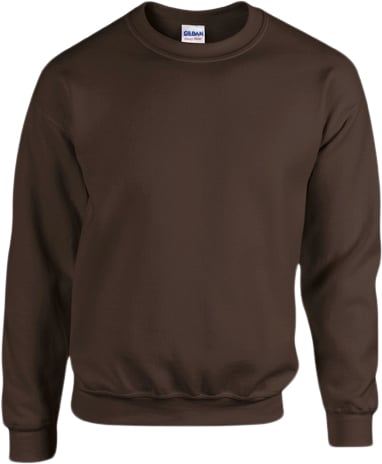 Gildan | Heavy Blend Adult Crewneck Sweatshirt Kvinde Dark Chocolate Sweatshirts Str XL - hos Magasin