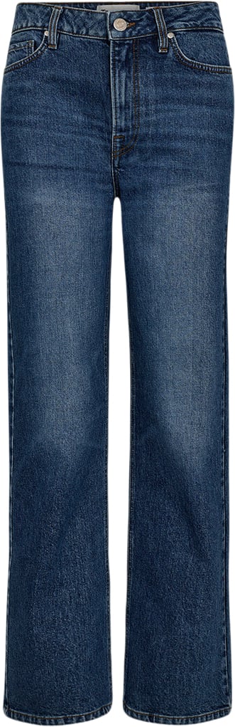 Tomorrow Trwbrown Jeans Wash Woodland Kvinde Denim Blue Straight Jeans Str 31 / 32 - hos Magasin