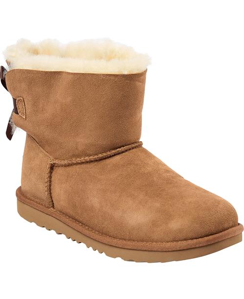 UGG K Mini Bailey Bow II Chestnut Støvler Str 21 - hos Magasin