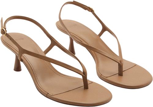 MANGO Sandals .- URI Kvinde Medium Brown Højhælede Sandaler Str 39 - hos Magasin