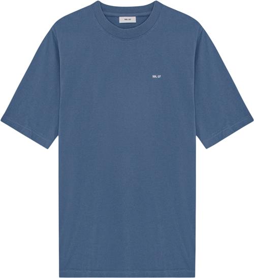 NN07 Adam EMB Tshirt 3209 Mand Bering Sea Kortærmede T-shirts Str XL - hos Magasin