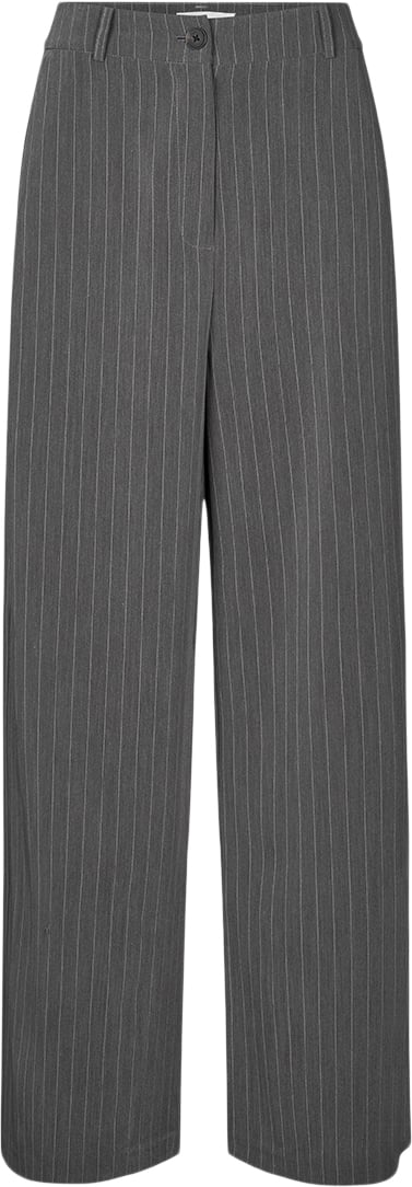 Modström Kemmamd Pants Kvinde Grey Pinstripe Bukser Str L - hos Magasin