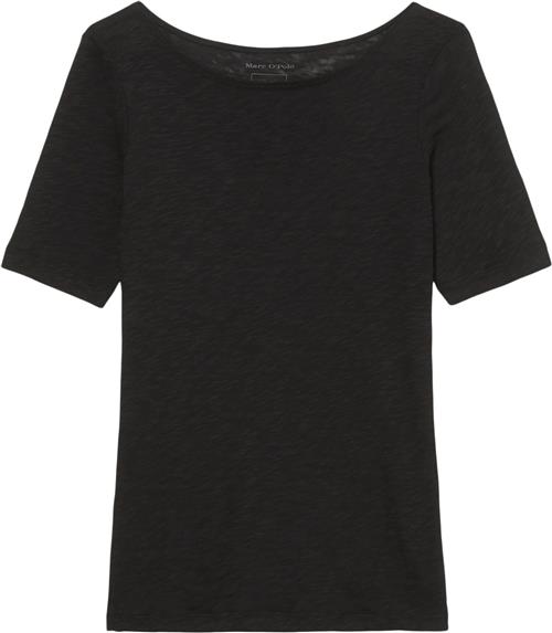 Marc O’Polo Tshirt, Short-sleeve, Boat-neck Kvinde Black Kortærmede T-shirts Str L - hos Magasin