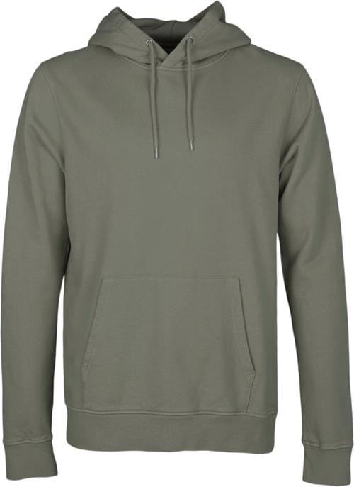 Colorful Standard Classic Organic Hood Kvinde Dusty Olive Hættetrøjer Str M - Bomuld hos Magasin