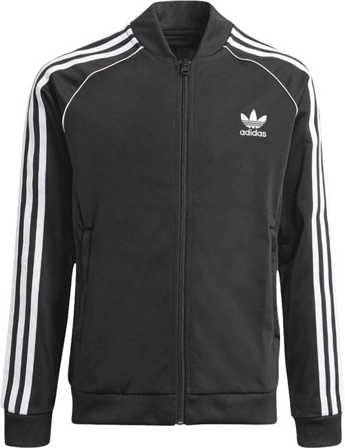 adidas Adicolor SST Track Trøje Str 158 - Black Sweatshirts Polyester hos Magasin