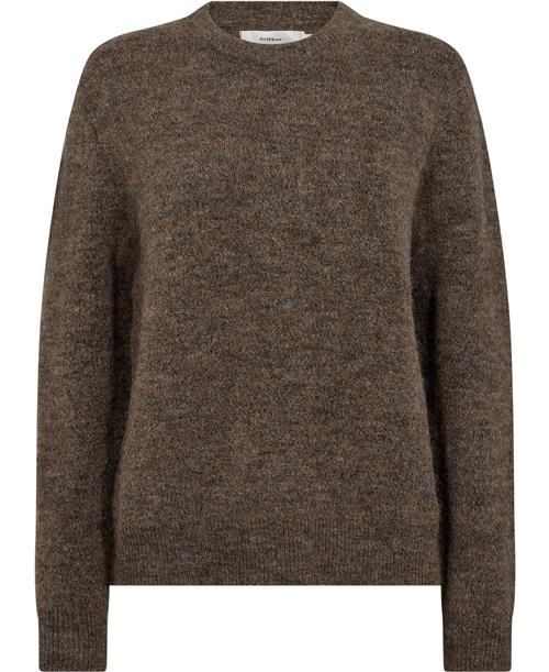 Se InWear Harrietiw Pullover Kvinde Sandy Grey Sweaters Regular Fit Str XS - hos Magasin ved Magasin