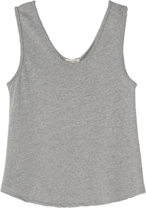 American Vintage Son29ge24 Kvinde Grey Tanktoppe Str L - Bomuld hos Magasin