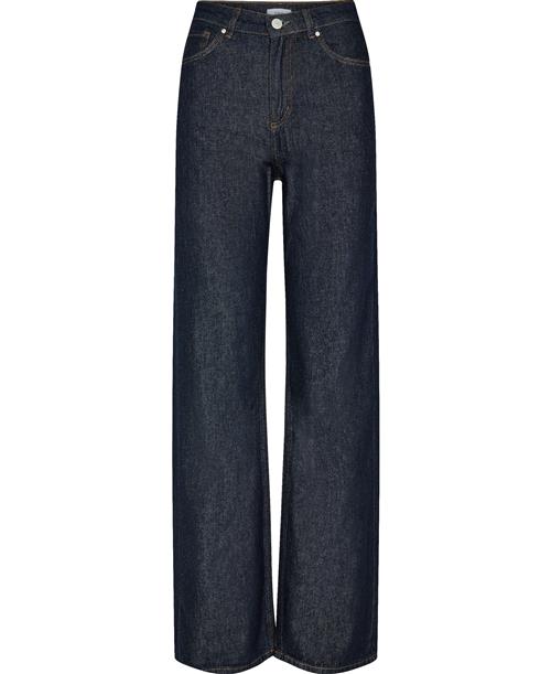 Se Envii Enbree Jeans 6856 Kvinde Dark Blue Rinse Straight Jeans Str XS - hos Magasin ved Magasin