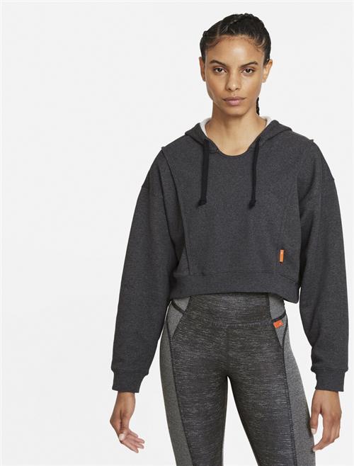 Se Nike Dri Fit Fleece Cropped Traeningshaettetroje S - Hættetrøjer & Sweatshirts hos Magasin ved Magasin