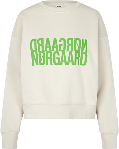 Mads Nørgaard - Copenhagen Organic Sweat Tilvina Sweatshirt Kvinde Silver Birch Sweatshirts Regular Fit Str XS - Bomuld hos Magasin