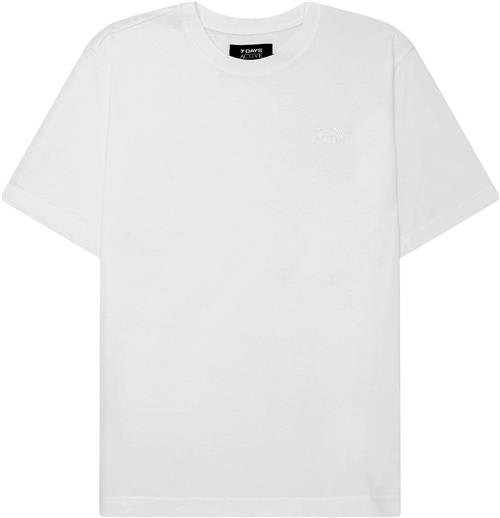 7 Days Active Organic Fitted Tee Kvinde 049 Brilliant White Kortærmede T-shirts Str XL - hos Magasin