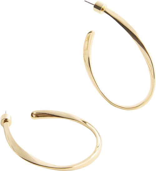 MANGO Twisted Hoop Earrings U - Creoler hos Magasin