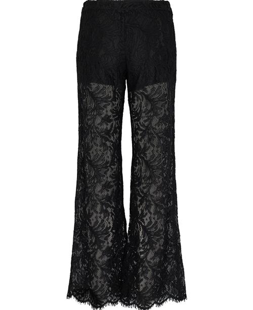 Se Hope Step Lace Trouser Kvinde Black Lace Flare Bukser Str 38 - hos Magasin ved Magasin