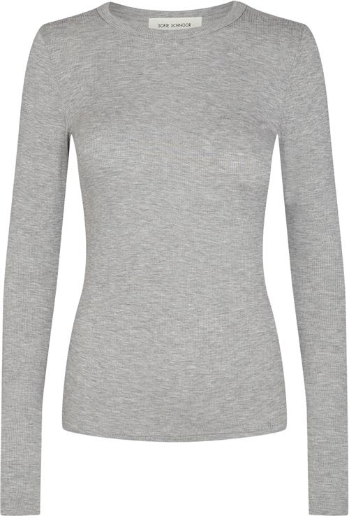 Sofie Schnoor Tshirt Long Sleeve Kvinde Grå Langærmede T-shirts Str XS - hos Magasin