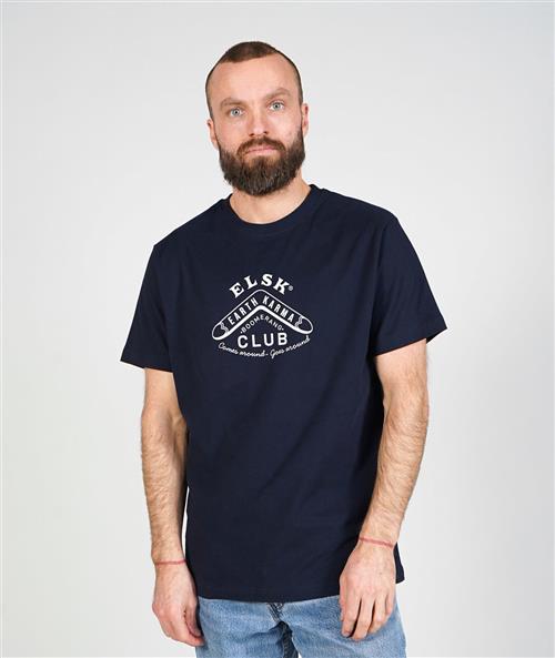 Se ELSK Boomerang Men's Brushed Tshirt Mand 100 Dark Navy Kortærmede T-shirts Str M - Polyester hos Magasin ved Magasin