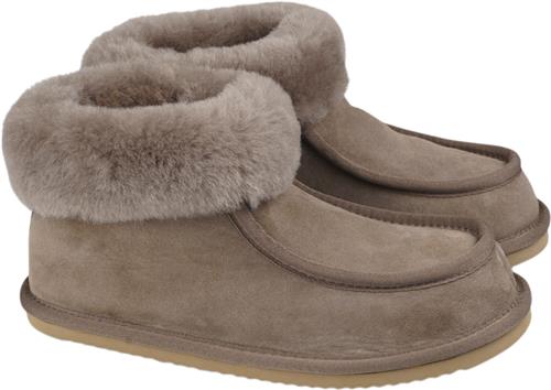 Lovelies Sande Shearling Boots Kvinde Walnut Hjemmesko Str 41 - Uld hos Magasin