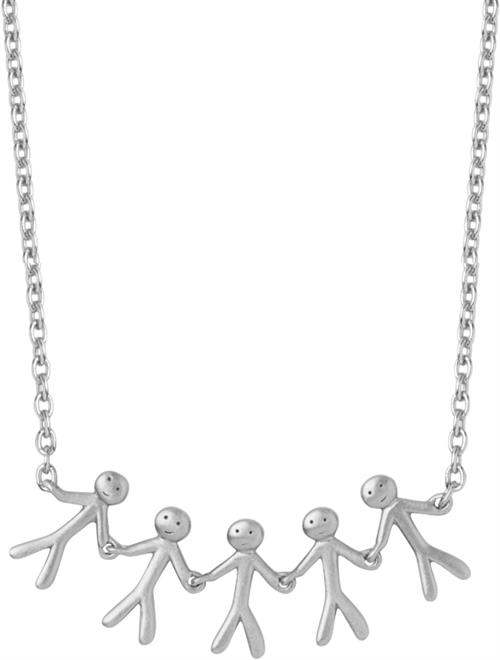 Se ByBiehl Together Family 5 Necklace Silver - Halskæder Med Vedhæng hos Magasin ved Magasin