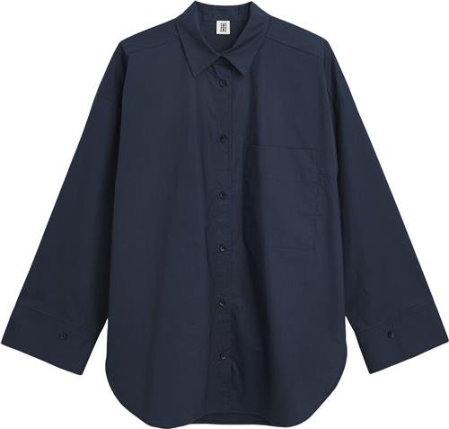 By Malene Birger Derris Kvinde Navy Blazer Langærmede Skjorter Str 42 - Bomuld hos Magasin