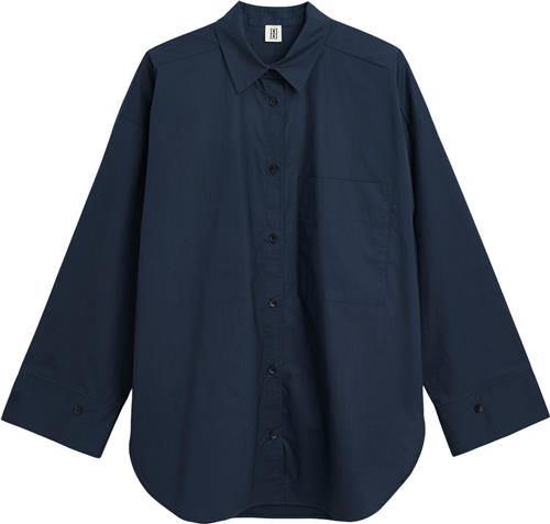 By Malene Birger Derris Kvinde Navy Blazer Langærmede Skjorter Str 36 - Bomuld hos Magasin