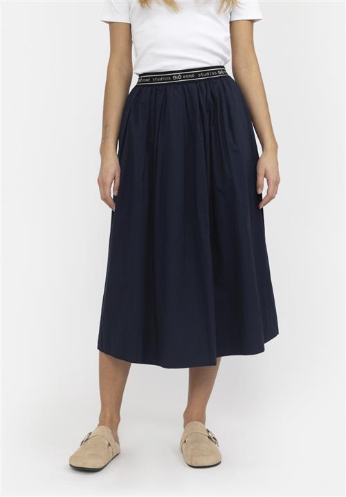 esmé studios Escalla Midi Skirt Kvinde Black Midi Nederdele Str M - Bomuld hos Magasin