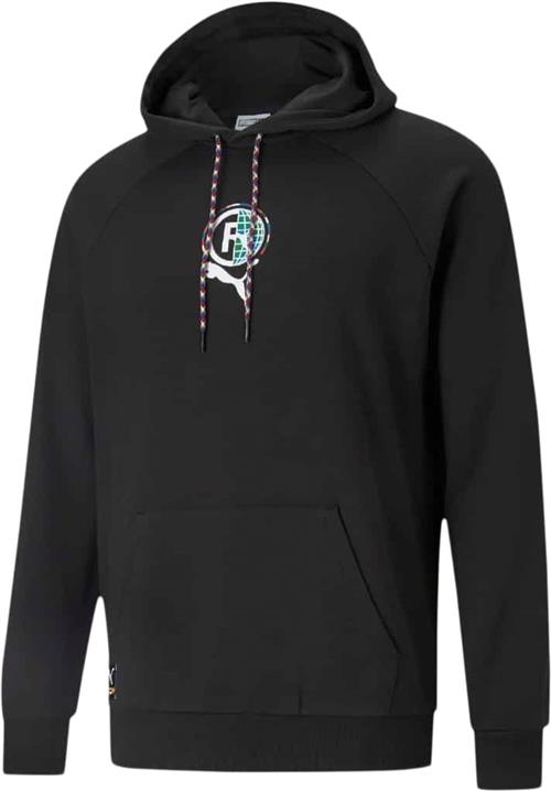 Se Puma International Graphic Hoodie Mand Puma Black Hoodies Str M - Bomuld hos Magasin ved Magasin