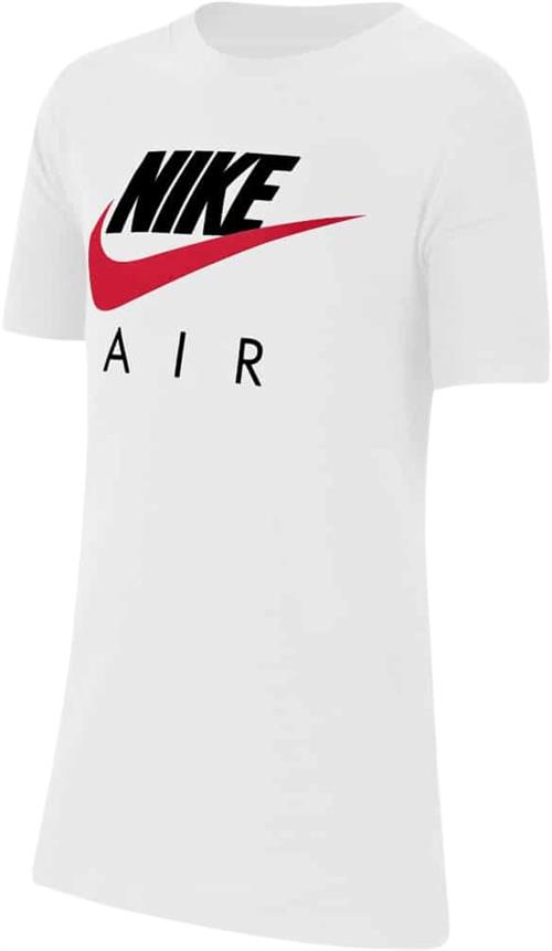 Nike AIR TEE BIG Kids Str 158-170 / XL - White Kortærmede T-shirts hos Magasin