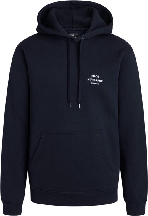 Se Mads Nørgaard - Copenhagen Standard Hoodie Logo Sweat Mand Navy Hoodies Str XS - hos Magasin ved Magasin