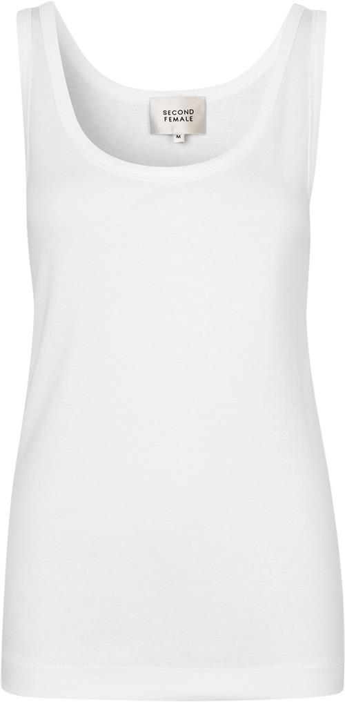 Se Second Female Ambra Tanktop Kvinde White Tanktoppe Str S - hos Magasin ved Magasin