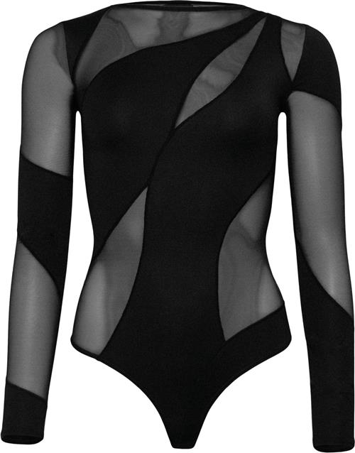 Se OW Collection Spiral Bodysuit Bodystockings Str S - Polyester hos Magasin ved Magasin