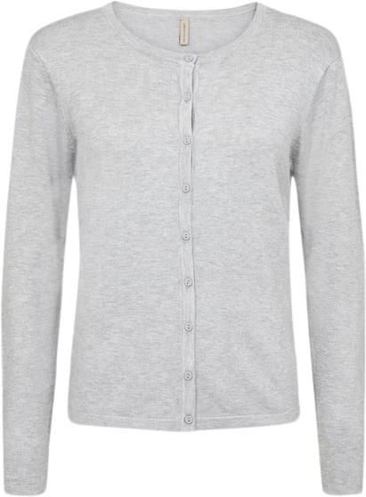 Se soyaconcept Scdollie 446 Cardigan Lys grå Kvinde 99110 Lys Grå Cardigans Str XL - Nylon hos Magasin ved Magasin