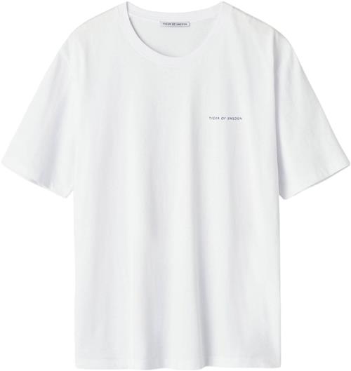 Tiger of Sweden PRO. Mand Bright White Kortærmede T-shirts Str M - hos Magasin