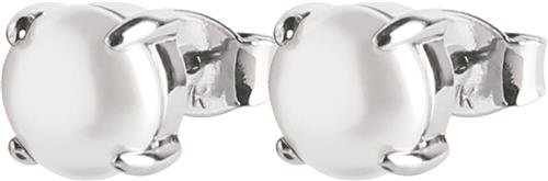 DYRBERG/KERN Mitzi SS White Pearl One size - Ørestikker Messing hos Magasin