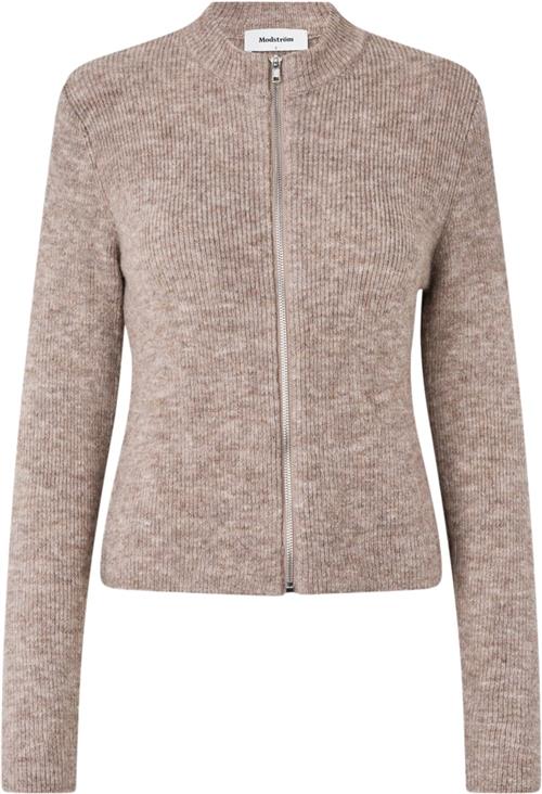 Se Modström Treemd Cardigan Kvinde Beige Melange Sweaters Str S - hos Magasin ved Magasin