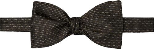 ETON Black Semi Solid Silk Bow Tie Self Tied One Size - Slips Silke hos Magasin