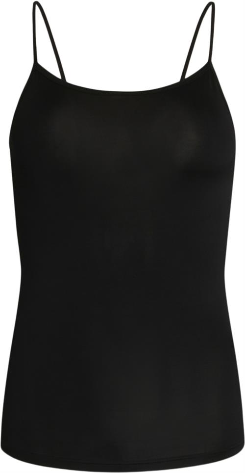 Bruuns Bazaar Rada Shirley Slip top Kvinde Black Tanktoppe Str 40 - Viskose hos Magasin