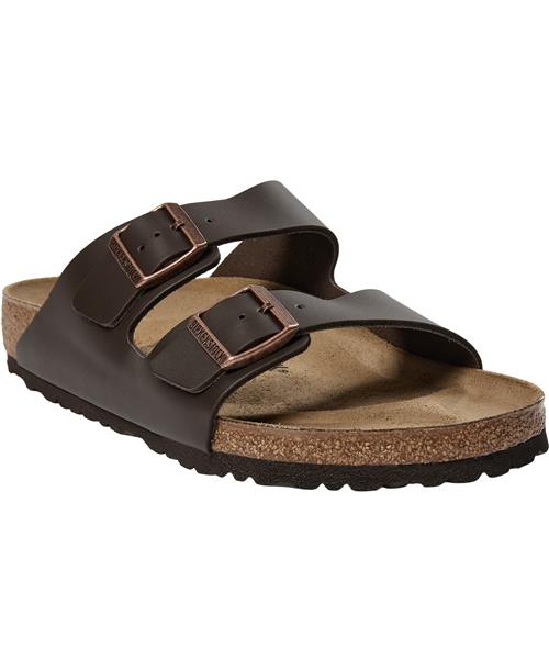 Birkenstock Arizona NL Dark Brown Kvinde Dark Brown Flade Sandaler Str 43 - hos Magasin