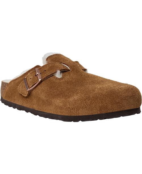 Se Birkenstock Boston Shearling Leve Mink LAF Kvinde Braun Slip-ins Str 37 - hos Magasin ved Magasin