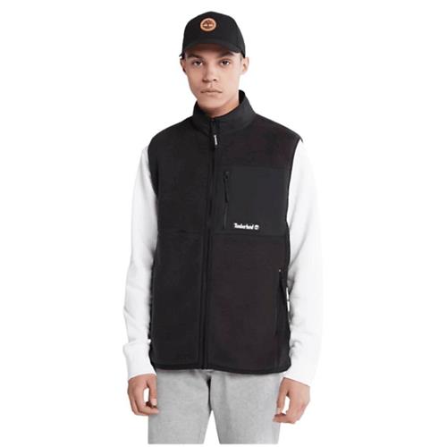 TIMBERLAND YC Sherpa Fleece Vest Mand Black Fleece Str XL - Polyester hos Magasin