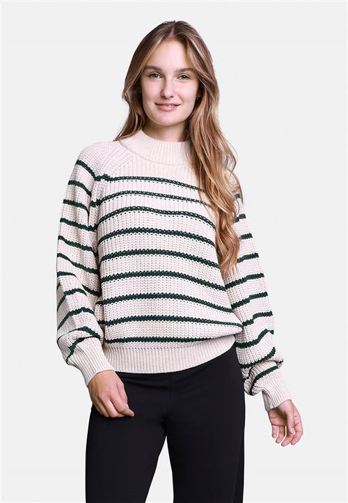 SisterS Point Mibapu Kvinde Bamboo/hunter Green Sweaters Str L - hos Magasin