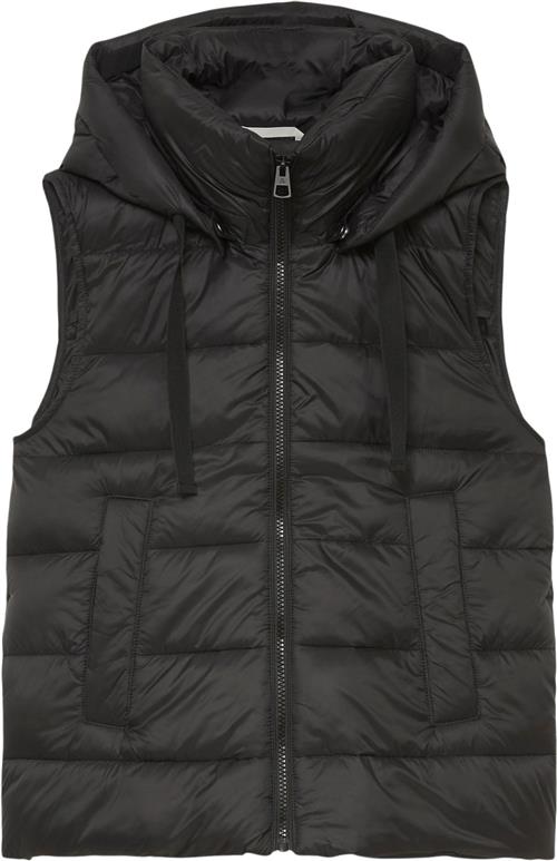 Marc O’Polo Bnos Recycled no Down, Vest, Detach Kvinde Black Veste Str 34 - hos Magasin