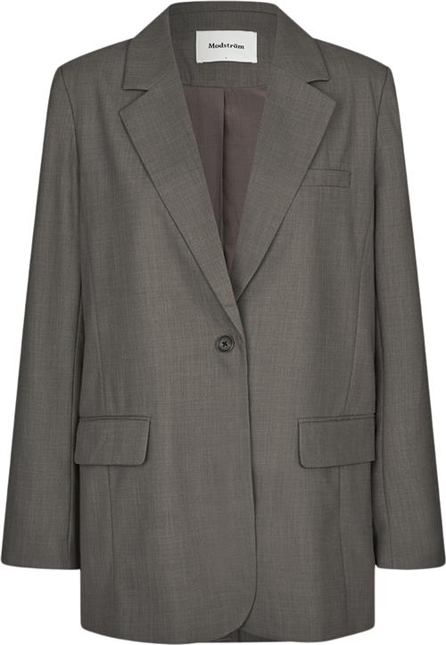 Modström Galemd 2 Blazer Kvinde Warm Gray Blazere Str M - hos Magasin